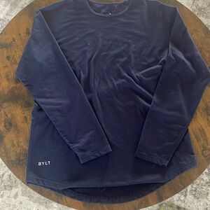 Navy BYLT long sleeve shirt